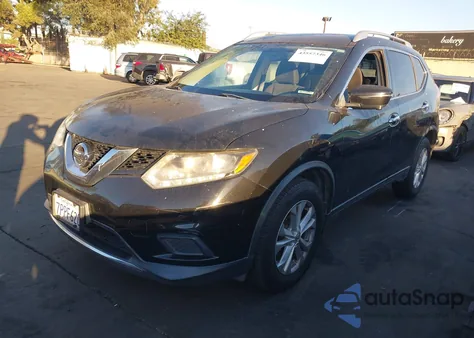 2016 Nissan Rogue Sv из США, поврежденный, VIN KNMAT2MTXGP595002